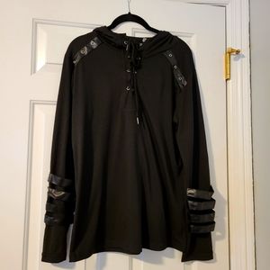 Unisex Goth Black hoodie